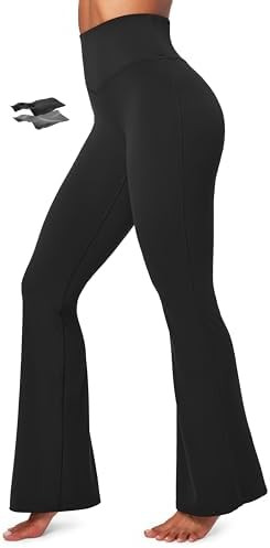 IUGA Flare Leggings for Women Tummy Control Flared Leggings No Front Seam Yoga Pants Women High W... | Amazon (US)