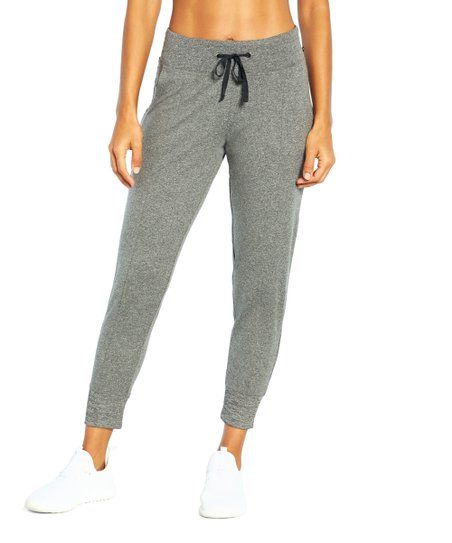 27'' Heather Black Mona Joggers - Women | Zulily