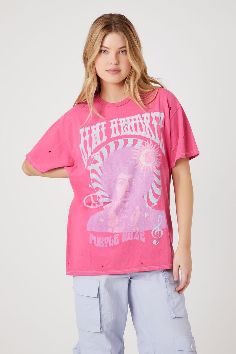 Distressed Jimi Hendrix Graphic Tee | Forever 21 (US)