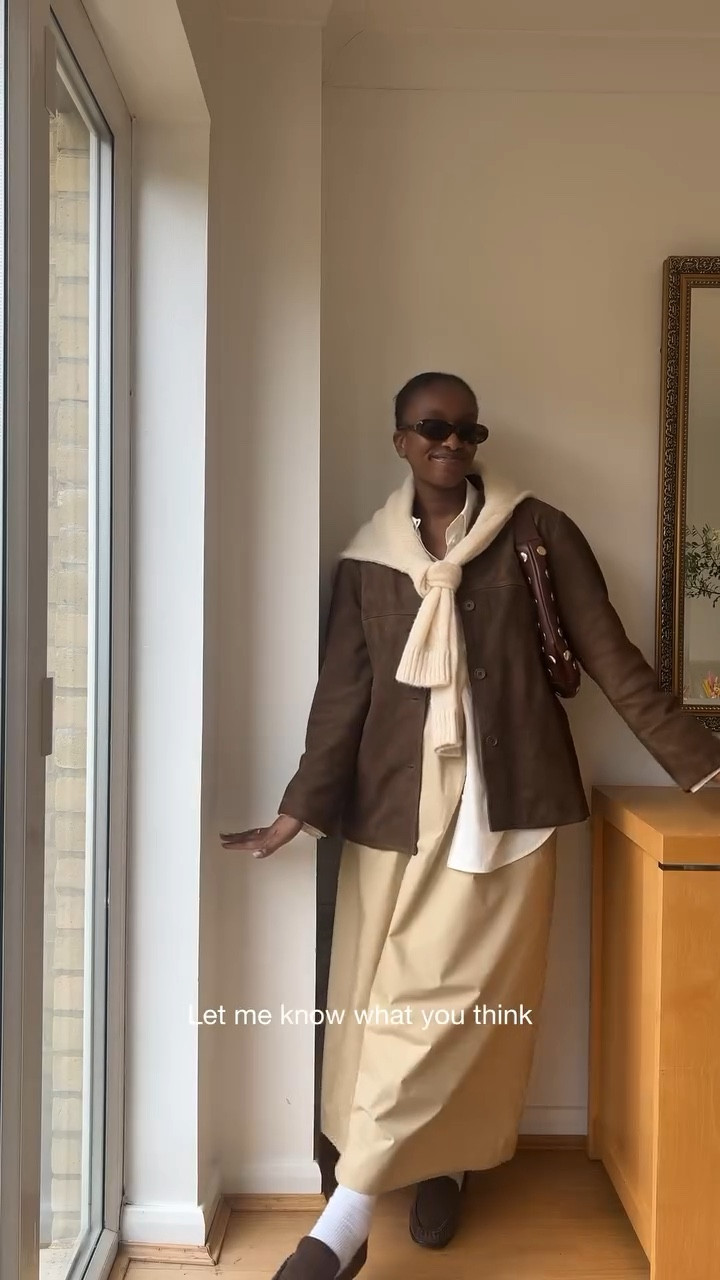 day 15/30 🤎

same shirt different fit! restyling the @bymalenebirger shirt after the last failed attempt, leaning into its oversized silhouette and I’m 100% more on board with this look! what do we think? 

shirt / skirt @bymalenebirger  @brandalleyuk 
jacket/bag @asos | ad 
loafers @porteandpaire 
sunnies @corlineyewear 
gloss @saiebeauty 

includes gifting / pr products 

Autumn outfits, outfit inspo, oversized shirt, by malene birger, satin skirt, maxi skirt, styling shirts, white shirt, fashion inspiration, Pinterest, daily wear, daily outfit, styling, outfit of the day
#ootd #fallfashion #autumnstyle #fallstyle #modestoutfitideas #stylingreel #fashionreels #effortlesschic #fashiontrends #falltrends #capsulewardrobe #capsulecloset #fashionhacks #minimalstyle #satinskirt #whiteshirt #bymalenebirger #shirt #oversizedshirt