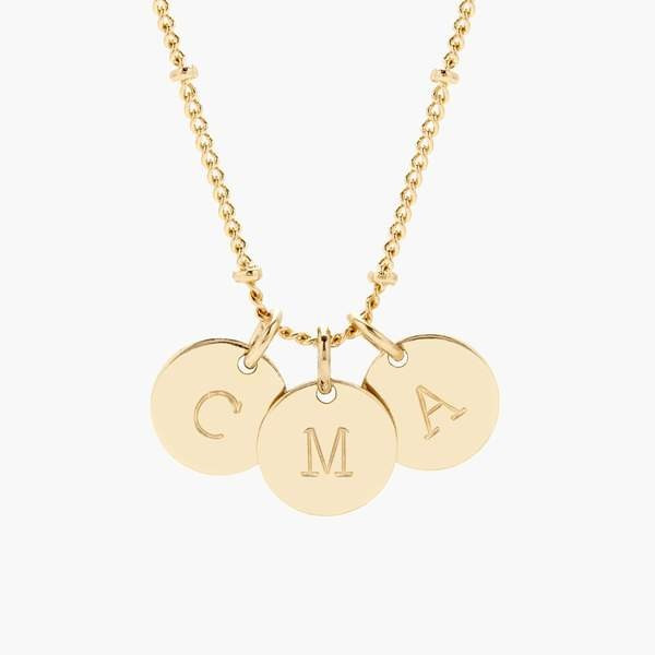 Madeline Three Initial Pendant | Brook and York