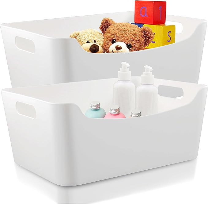 ÉLEVER Storage Bins - Plastic Organizers and Storage Box, Versatile Kitchen Pantry Organization ... | Amazon (US)