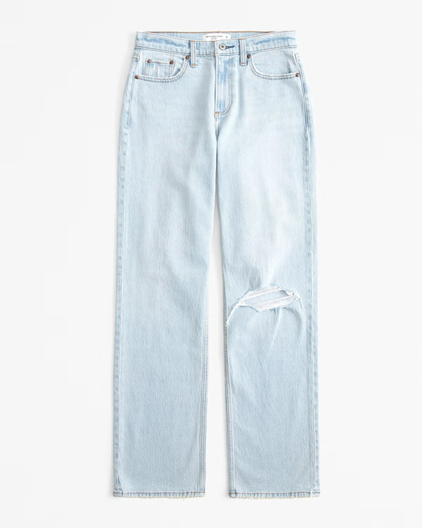 Curve Love Low Rise Baggy Jean | Abercrombie & Fitch (US)