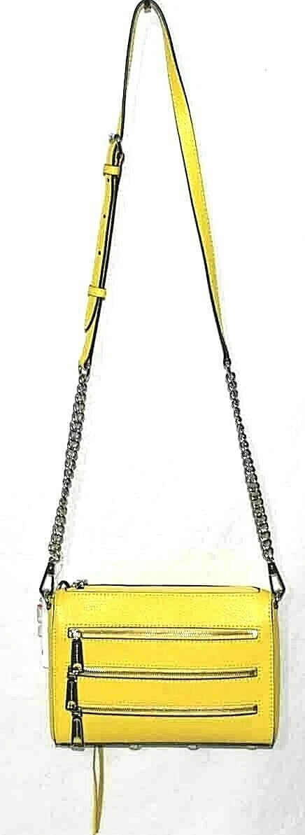 Rebecca Minkoff Mini 5 Zip Leather Crossbody Bag $198 | eBay AU
