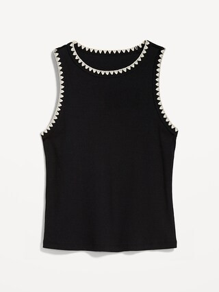 High-Neck Crop Tank Top | Old Navy (US)