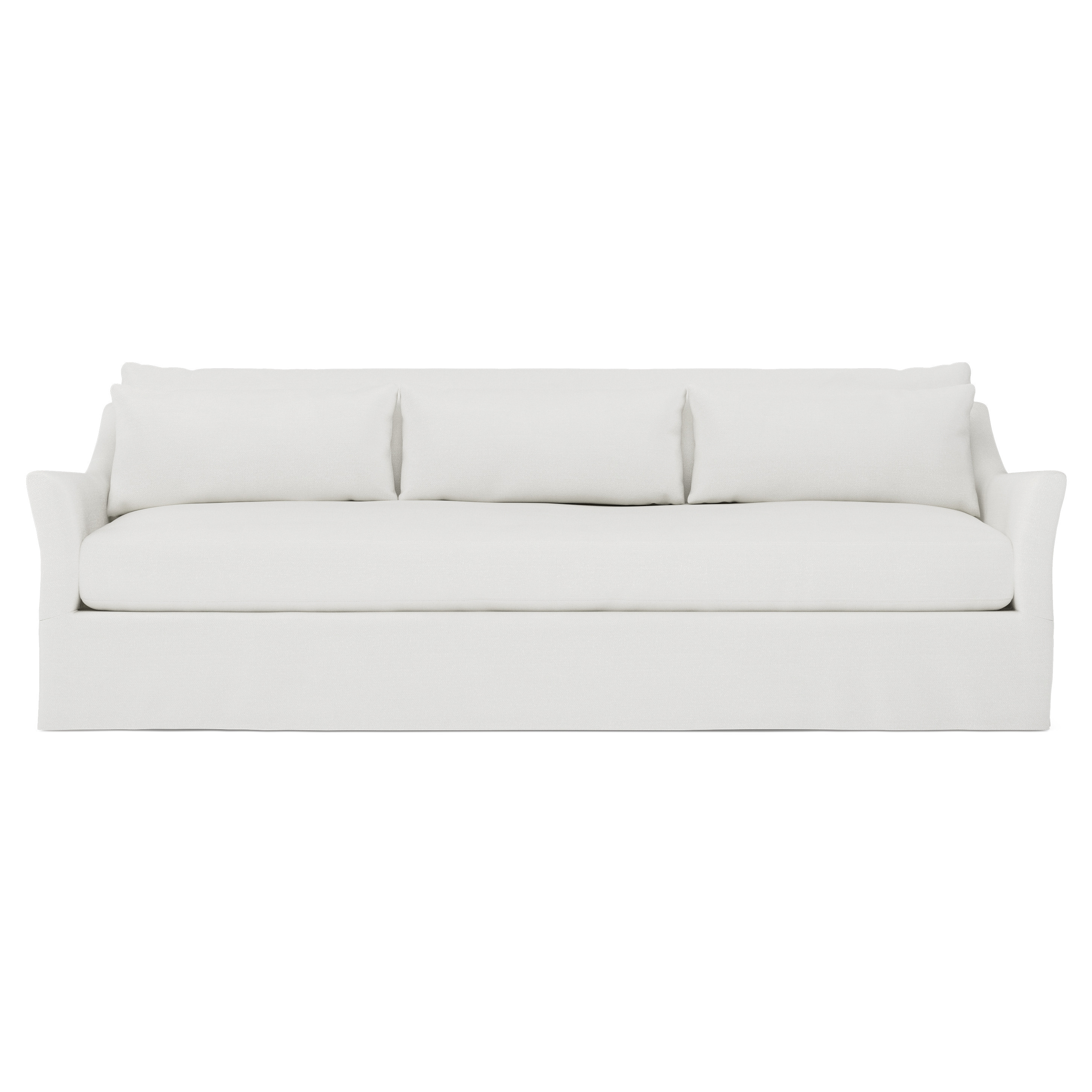 Pauline Snow Performance Slipcovered Sofa - 98 | Kathy Kuo Home