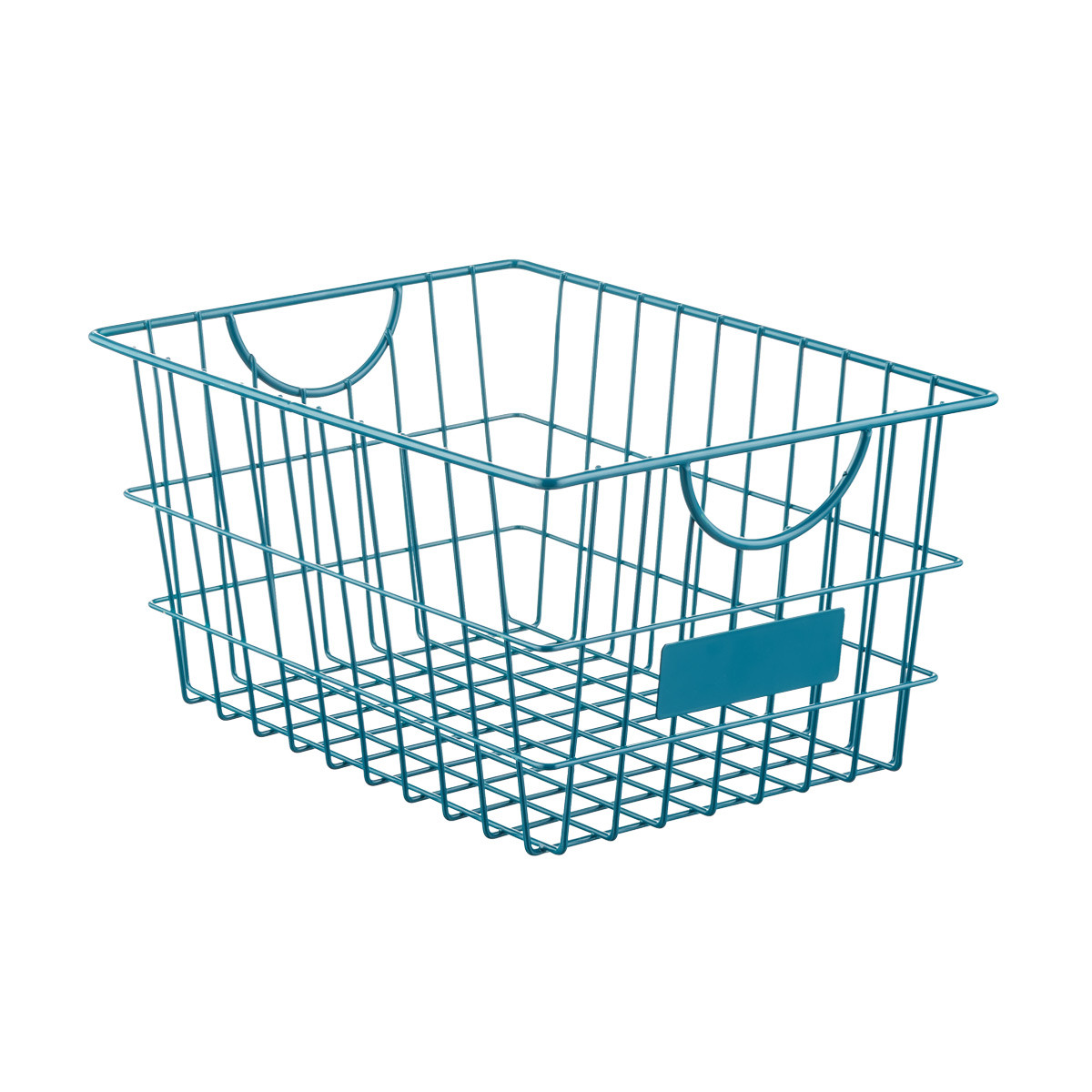 Wire Storage Basket w/ Label | The Container Store