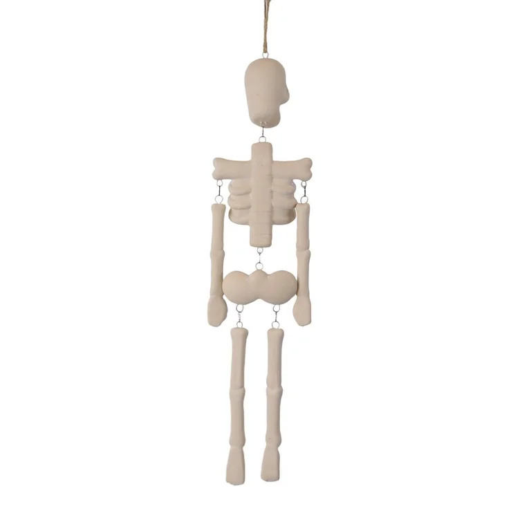 Skeleton Wall Decoration, Cream, 16.7", Halloween by Way To Celebrate | Walmart (US)