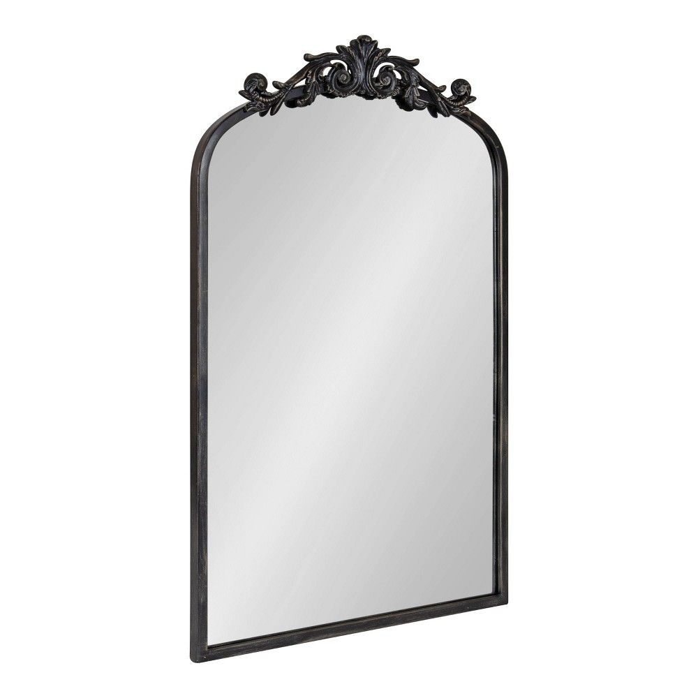 19"" x 30.7"" Arendahl Arch Wall Mirror Black - Kate & Laurel All Things Decor | Target