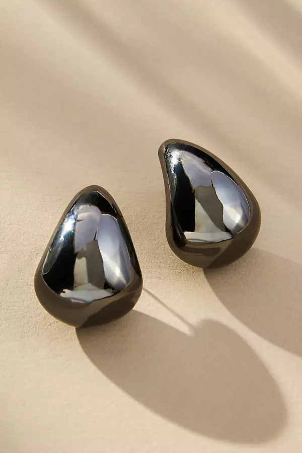 The Petra Mini Drop Earrings By By Anthropologie in Black | Anthropologie (US)