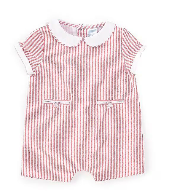 Edgehill Collectionx The Broke Brooke Baby Boys 3-24 Months Jensen Woven Stripe Romper | Dillard's