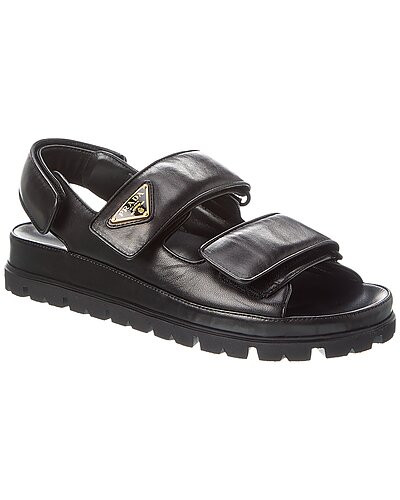 Logo Leather Sandal | Rue La La