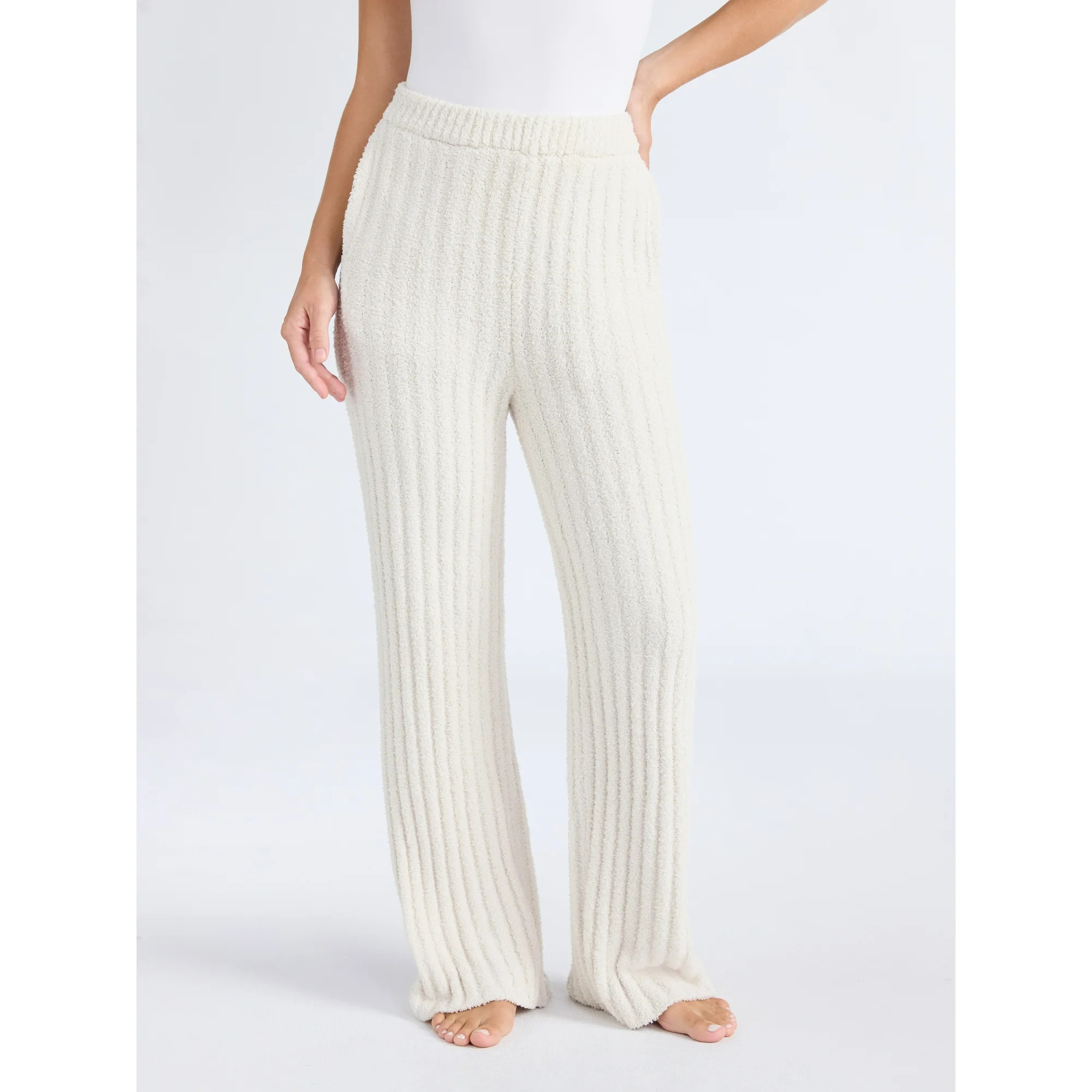 Joyspun Women's Sleepwear Ribbed Wide-Leg Pants, Sizes XS-3X | Walmart (US)