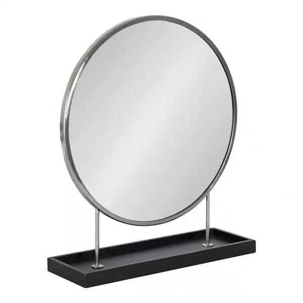 Kate and Laurel Maxfield Round Tabletop Mirror - Overstock - 33861911 | Bed Bath & Beyond