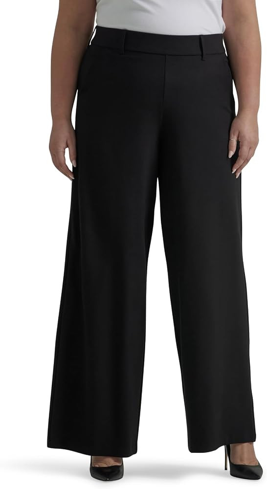 Lee Womens Ultra Lux Comfort Any Wear Wide Leg Pant, Amazon Fashion, Workwear Pants | Amazon (US)