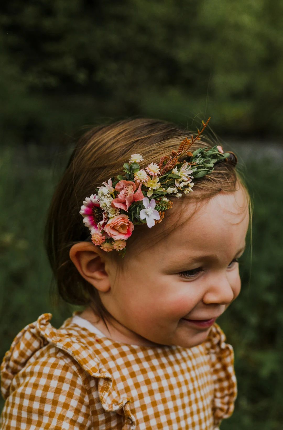 Flower headband Wedding accessories Flower girl headband Customisable Bride to be 1st birthday ha... | Etsy (US)