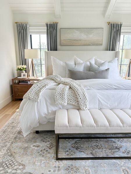 My best selling Tilly upholstered bed is on sale for under $900 right now! It’s a great time to buy if you’ve been thinking about it. We have the Zuma white upholstery color in our primary bedroom and the linen talc in our guest bedroom. Our organic boll and branch bedding (sheets, duvet, and waffle bed blanket) are 20% off too with code “dreamsheets”

#LTKhome #LTKsalealert #LTKstyletip