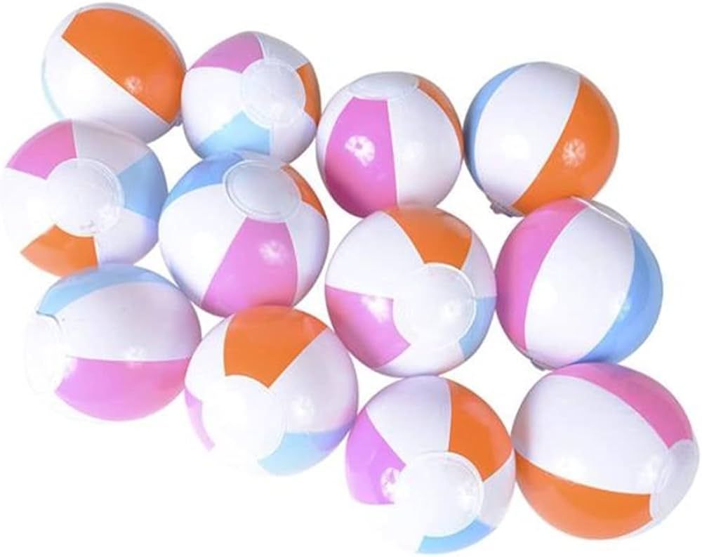 HAPPY DEALS ~ Mini Beach Balls | 24 Pack | 5 Inch | Pool Birthday Favors | for Ages 3 + | Amazon (US)