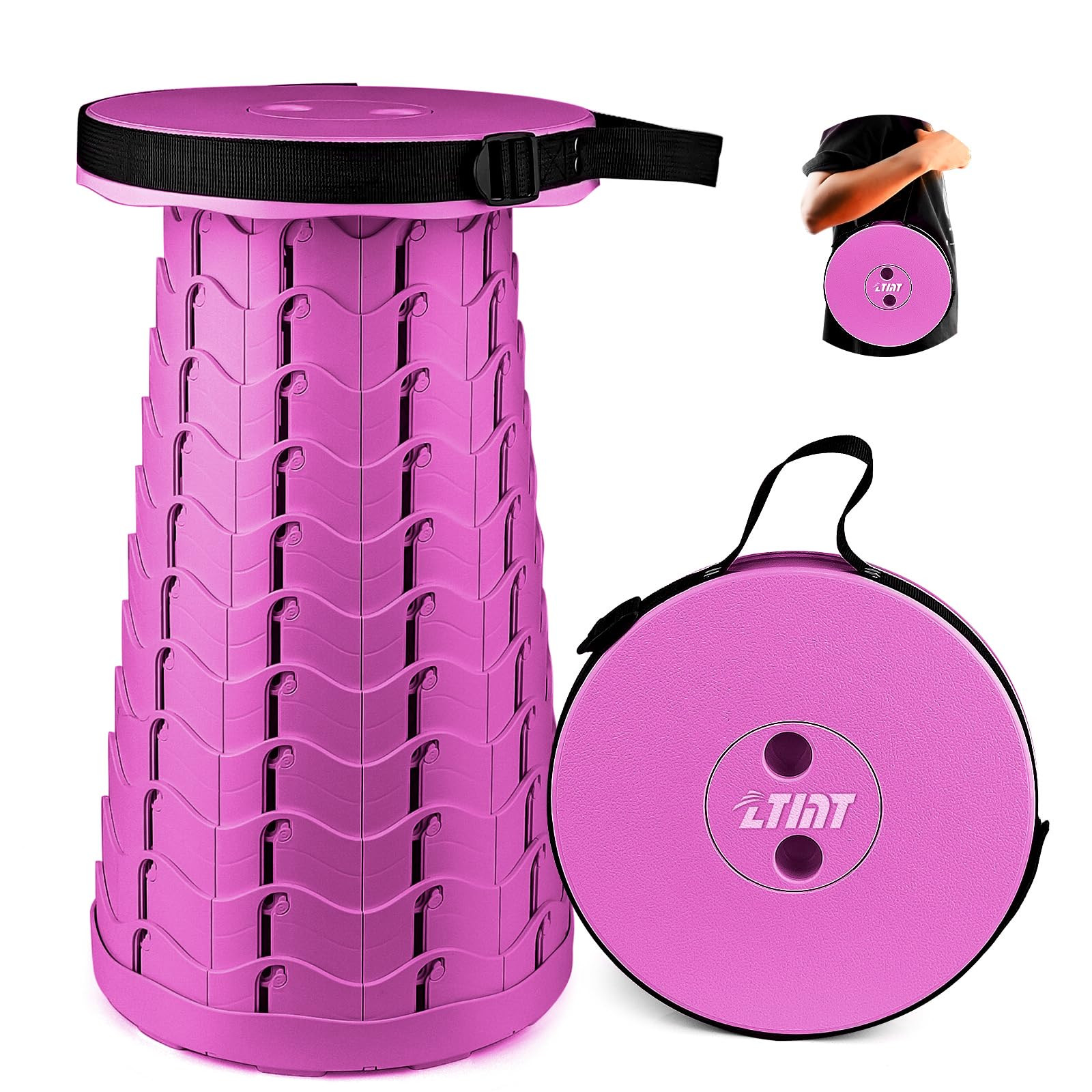 Portable & Lightweight Foldable Camping Chair for Adults, Heavy Duty Folding Stool with Adjustabl... | Amazon (US)