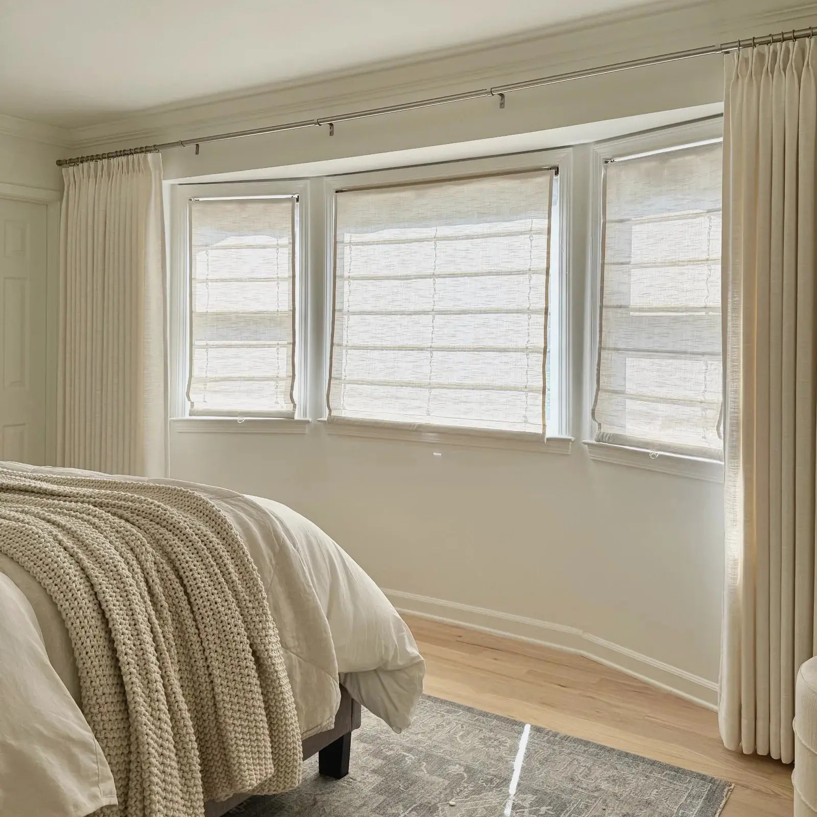 Custom Flat Fold Roman Shade Cordless | TWOPAGES