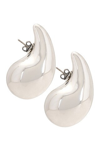 Bottega Veneta Drop Earrings in Silver | FWRD | FWRD 