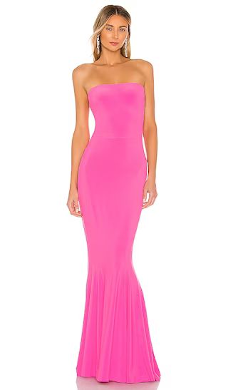 X REVOLVE Strapless Fishtail Gown in Orchid Pink | Revolve Wedding Guest Dress | Lulu’s Wedding  | Revolve Clothing (Global)