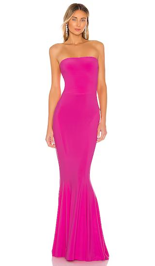 X REVOLVE Strapless Fishtail Gown in Orchid Pink | Revolve Wedding Guest Dress | Lulu’s Wedding  | Revolve Clothing (Global)