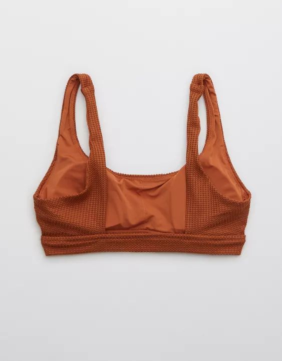 Aerie Waffle Banded Wide Strap Scoop Bikini Top | American Eagle Outfitters (US & CA)