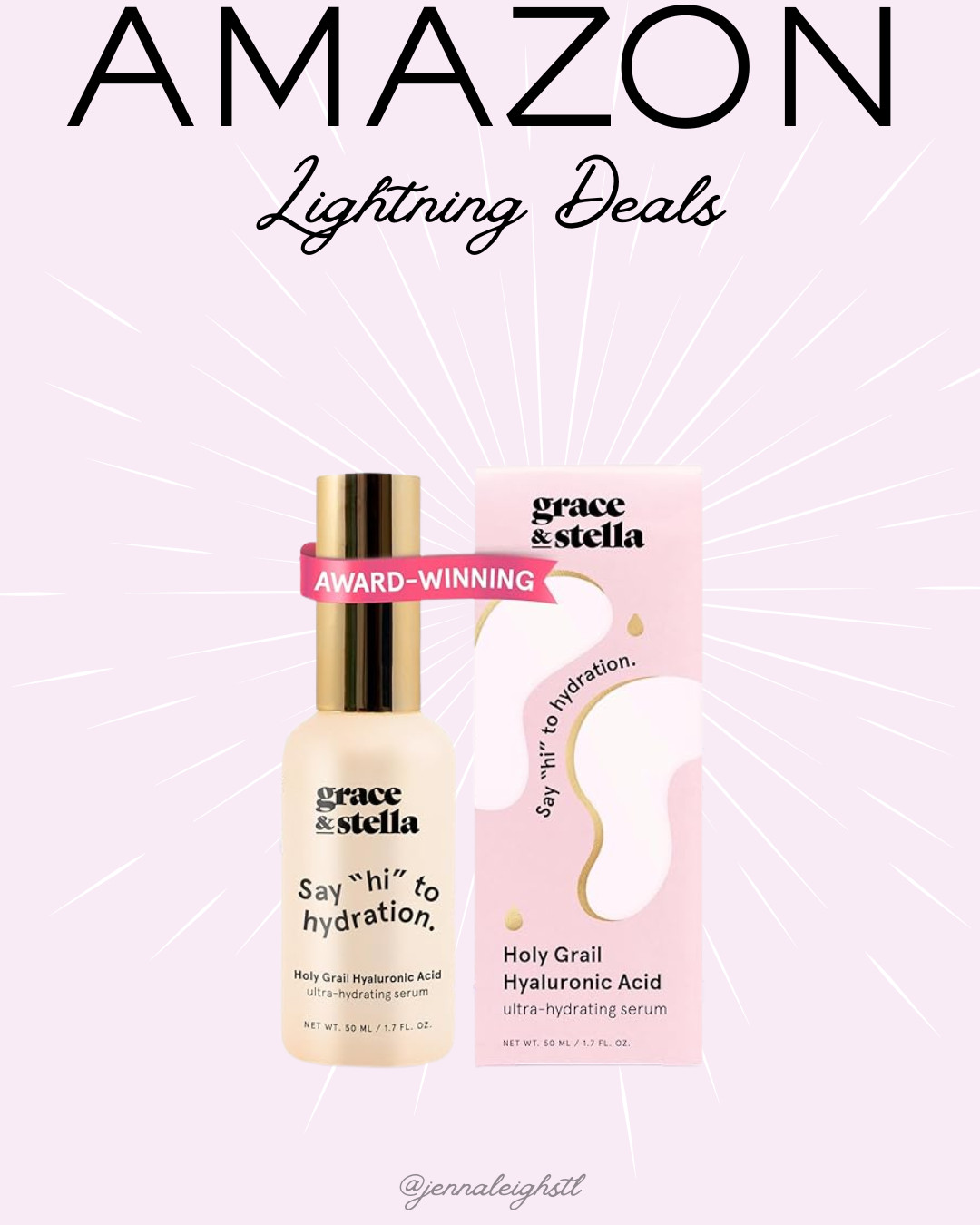 Such a good beauty deal. Grace and Stella Hyaluronic Acid Serum is on Lightning Deal for only $8.97. 

 #LTKGiftGuide #LTKSaleAlert #LTKBeauty