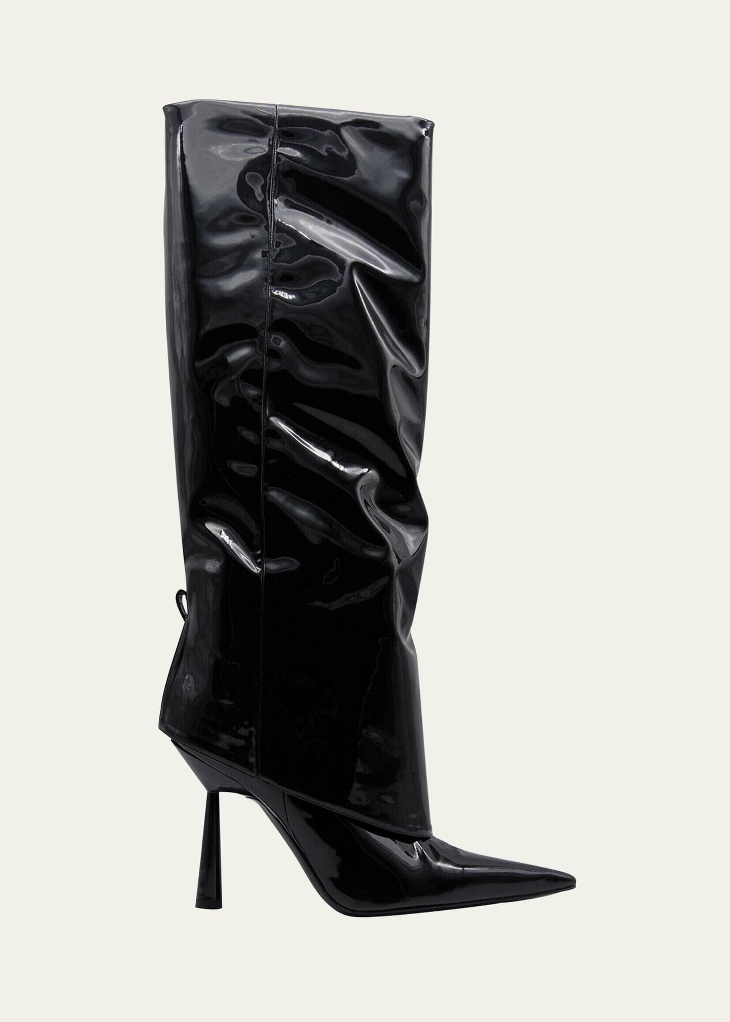 GIA/RHW Rosie Patent Faux Stiletto Knee Boots | Bergdorf Goodman