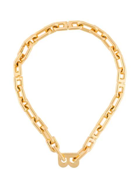 Balenciaga B Chain Necklace - Farfetch | Farfetch Global