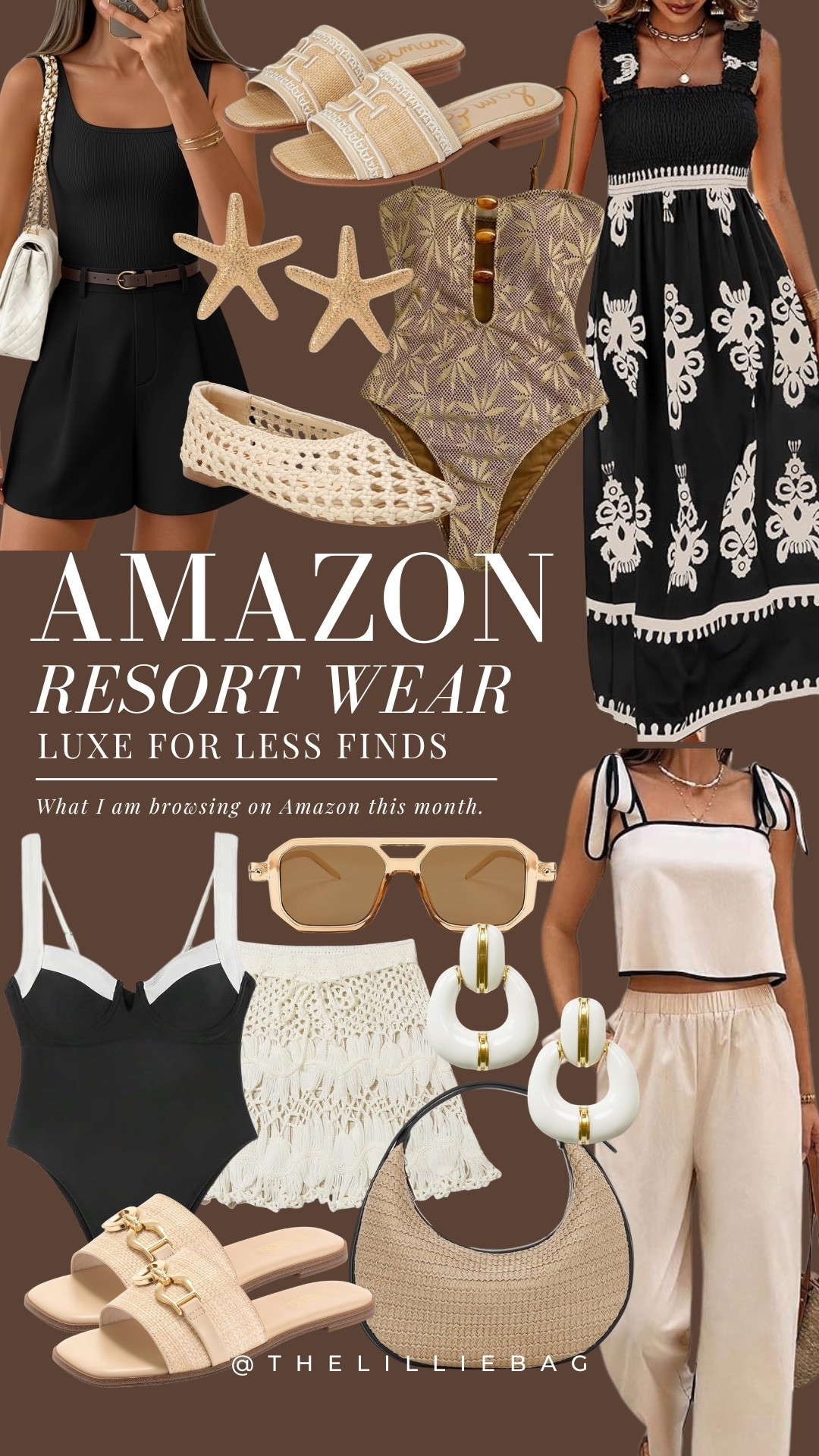 Resort wear luxe for less from Amazon! 

Resort wear. Swimsuit. Sandals. Dress. Vacation outfits. Spring break. 

#LTKSwim #LTKSeasonal #LTKTravel
