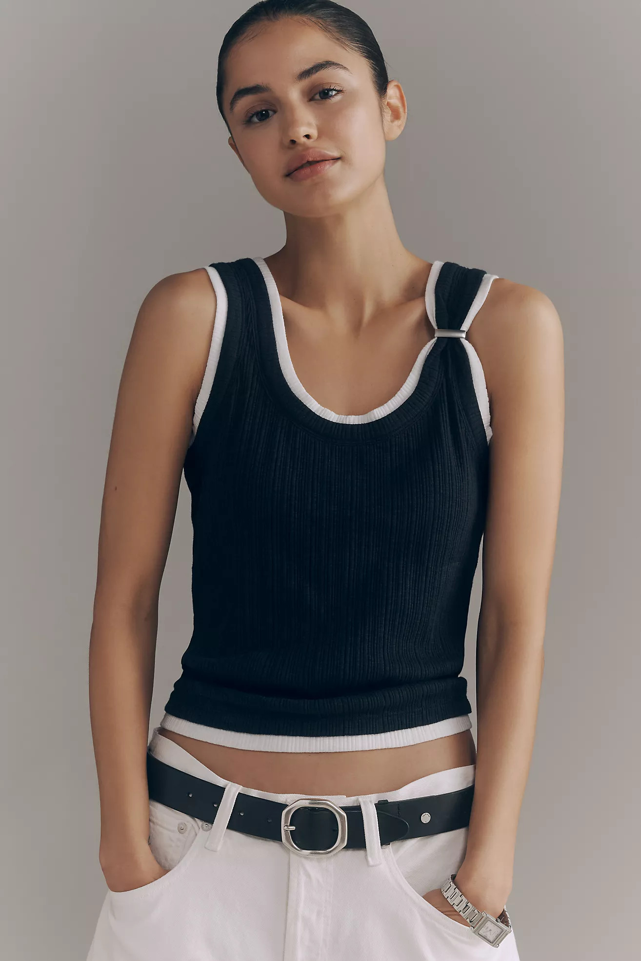 Pilcro Hardware Tank | Anthropologie (US)