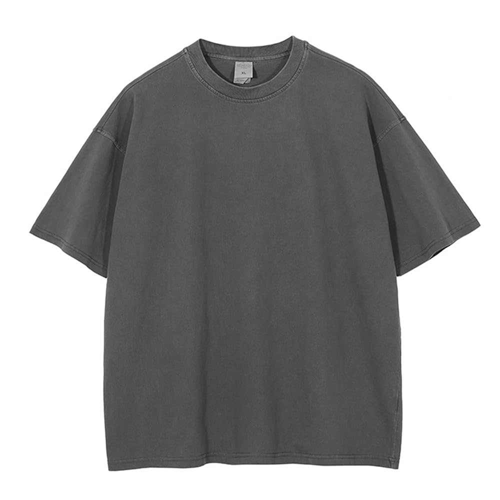Oversized T Shirts for Men Women Y2k Vintage 90s Boyfriend Tees Baggy Summer Casual Cotton Plain ... | Amazon (US)