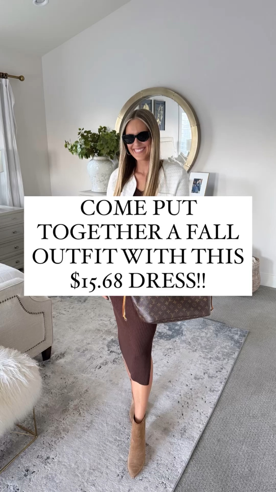 Come with me to put together a darling fall outfit using this comfy sweater dress! It is versatile, and crazy affordable—this look gives you high-end vibes without the splurge!! 

This dress runs true to size. 

You do NOT need to spend a lot of money to look and feel INCREDIBLE! I’m here to help the budget conscious get the luxury lifestyle.

Fall Fashion / Fall Outfit  / Walmart Fashion / Affordable / Budget / Women's Classic Outfit / Classic Style / Elevated Style / Dress Up or Down / The Look for Less / Dress / Workwear / Sweater Dress / Fall Family Photos

#LTKStyleTip #LTKFindsUnder50 #LTKWorkwear