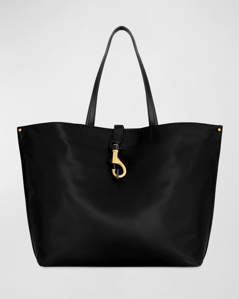 Megan Faux Leather & Nylon Tote Bag | Neiman Marcus