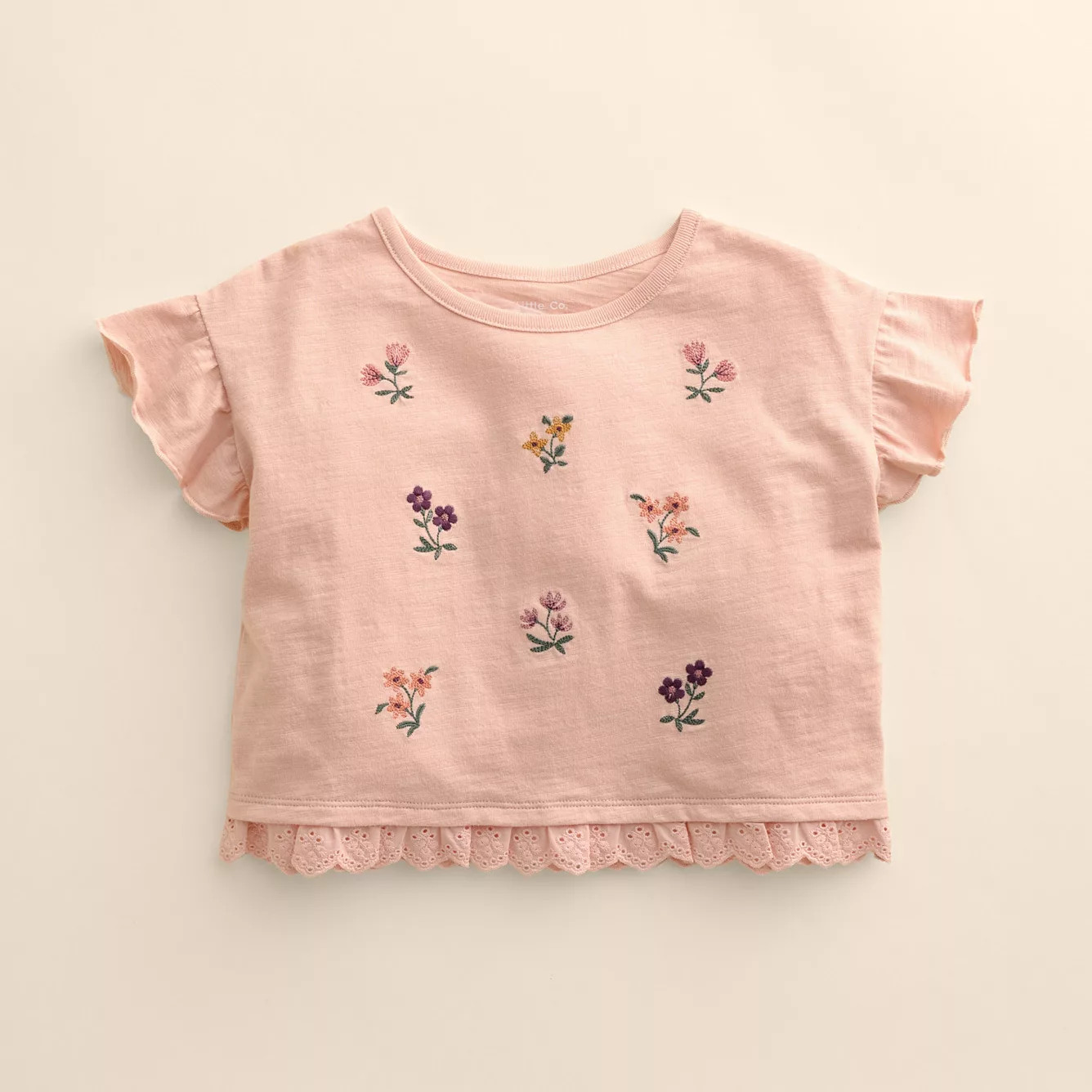 Baby & Toddler Girl Little Co. by Lauren Conrad Organic Lace Hem Tee | Kohl's