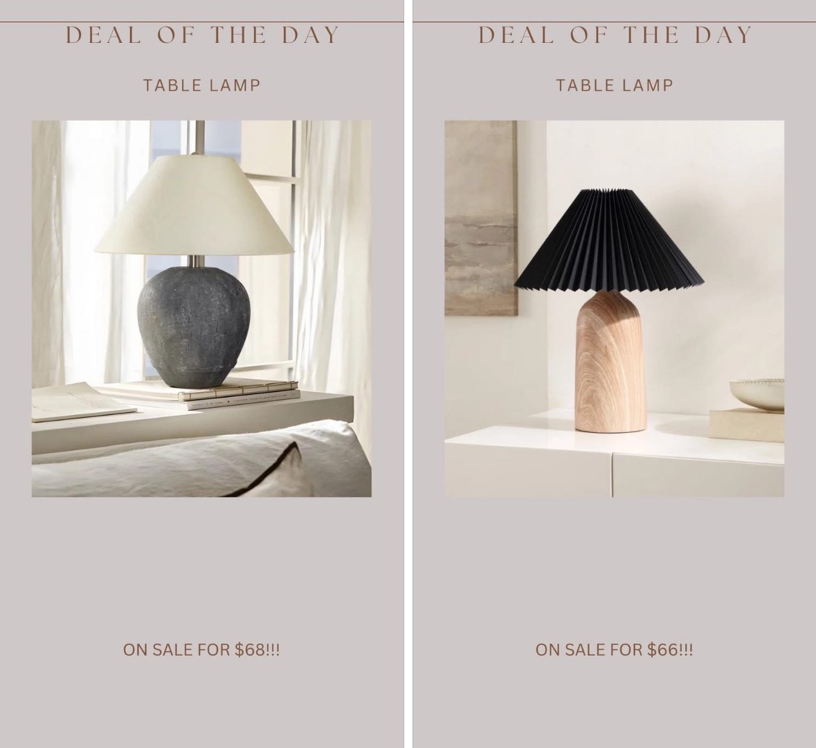 Gorgeous table lamp deals!! Amazing prices 🙌🏻🙌🏻


#LTKHome #LTKFindsUnder100 #LTKSaleAlert