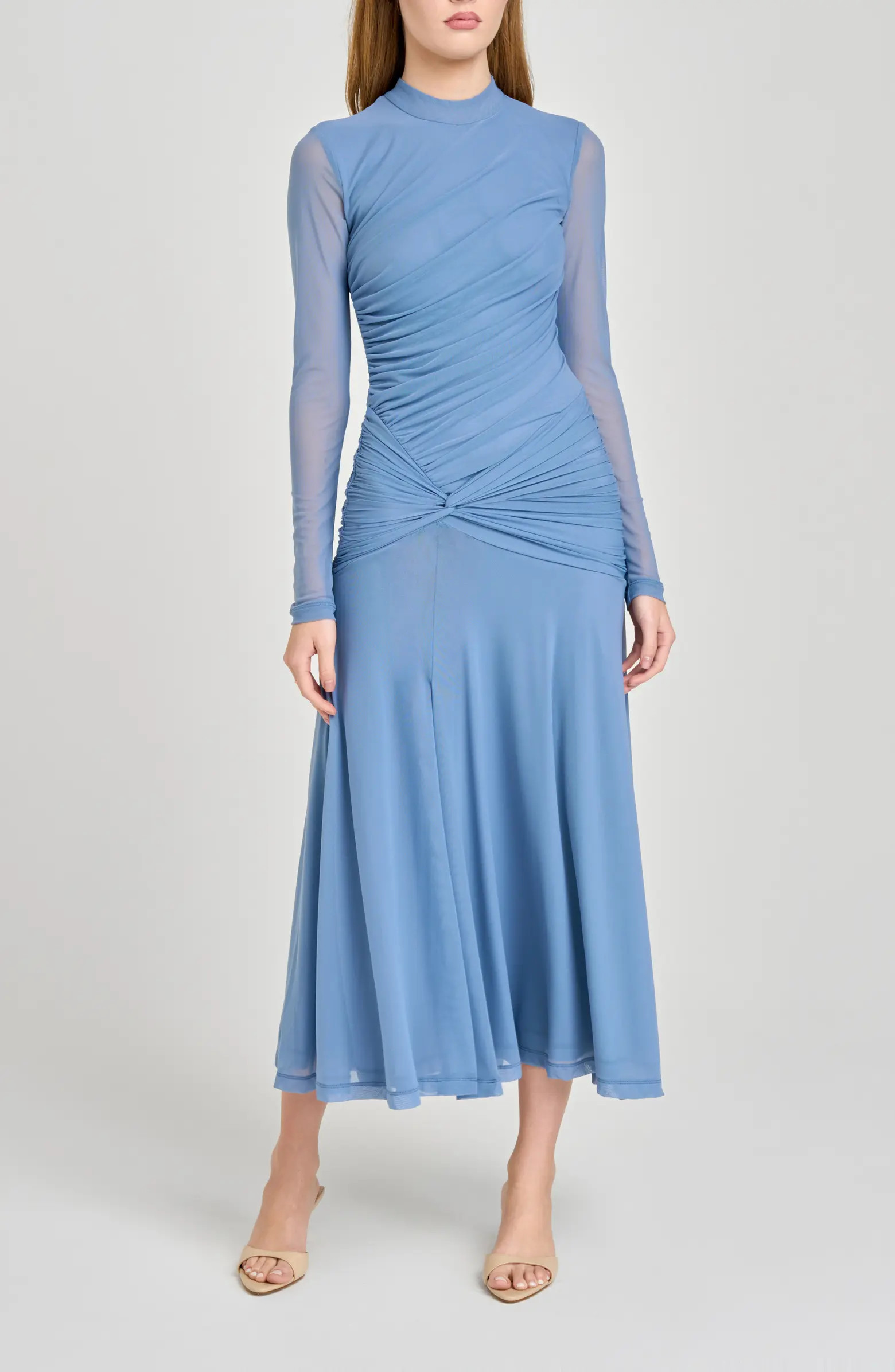 Selene Ruched Long Sleeve Dress | Nordstrom