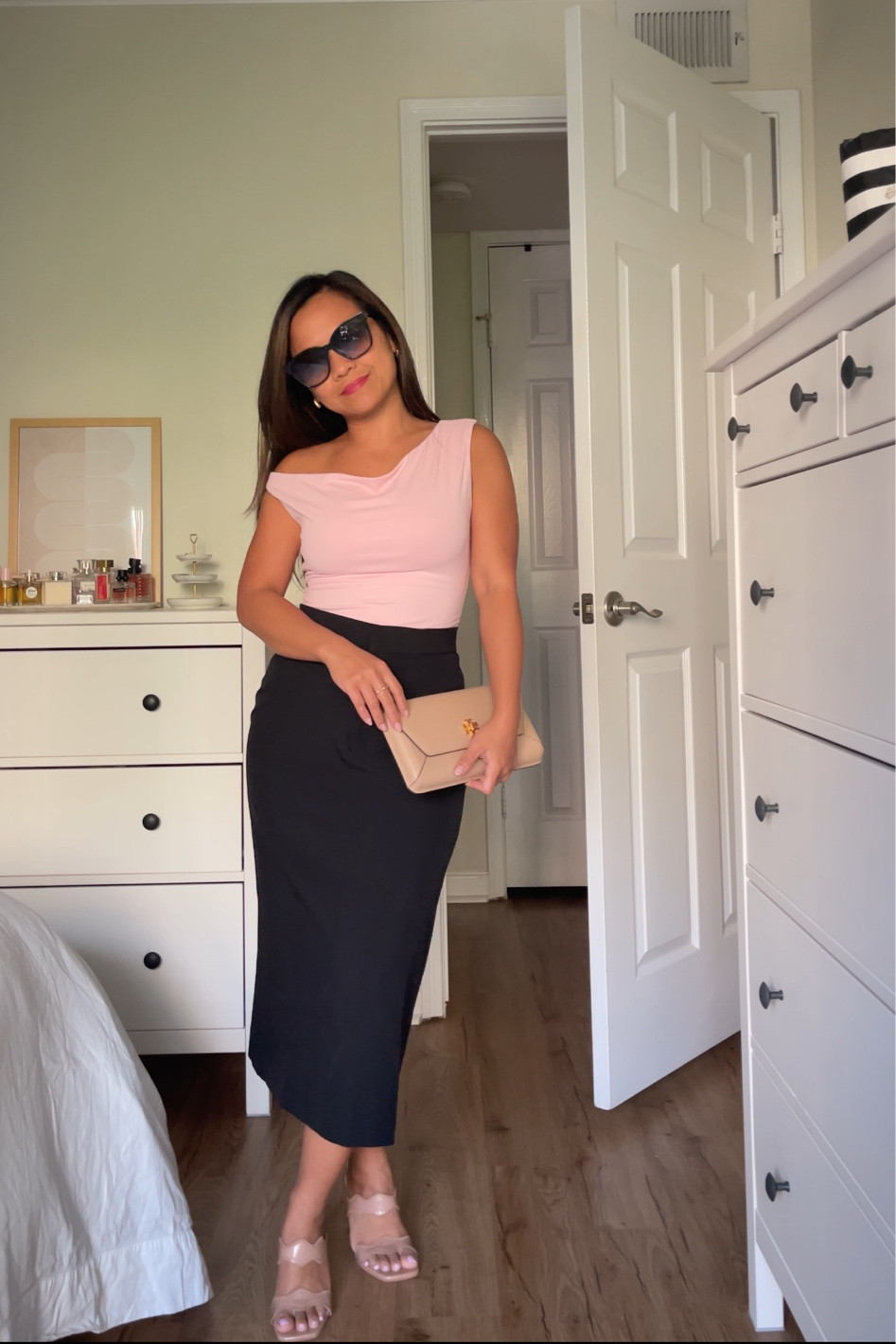 Wedding guest outfit or can be a business cocktail party 