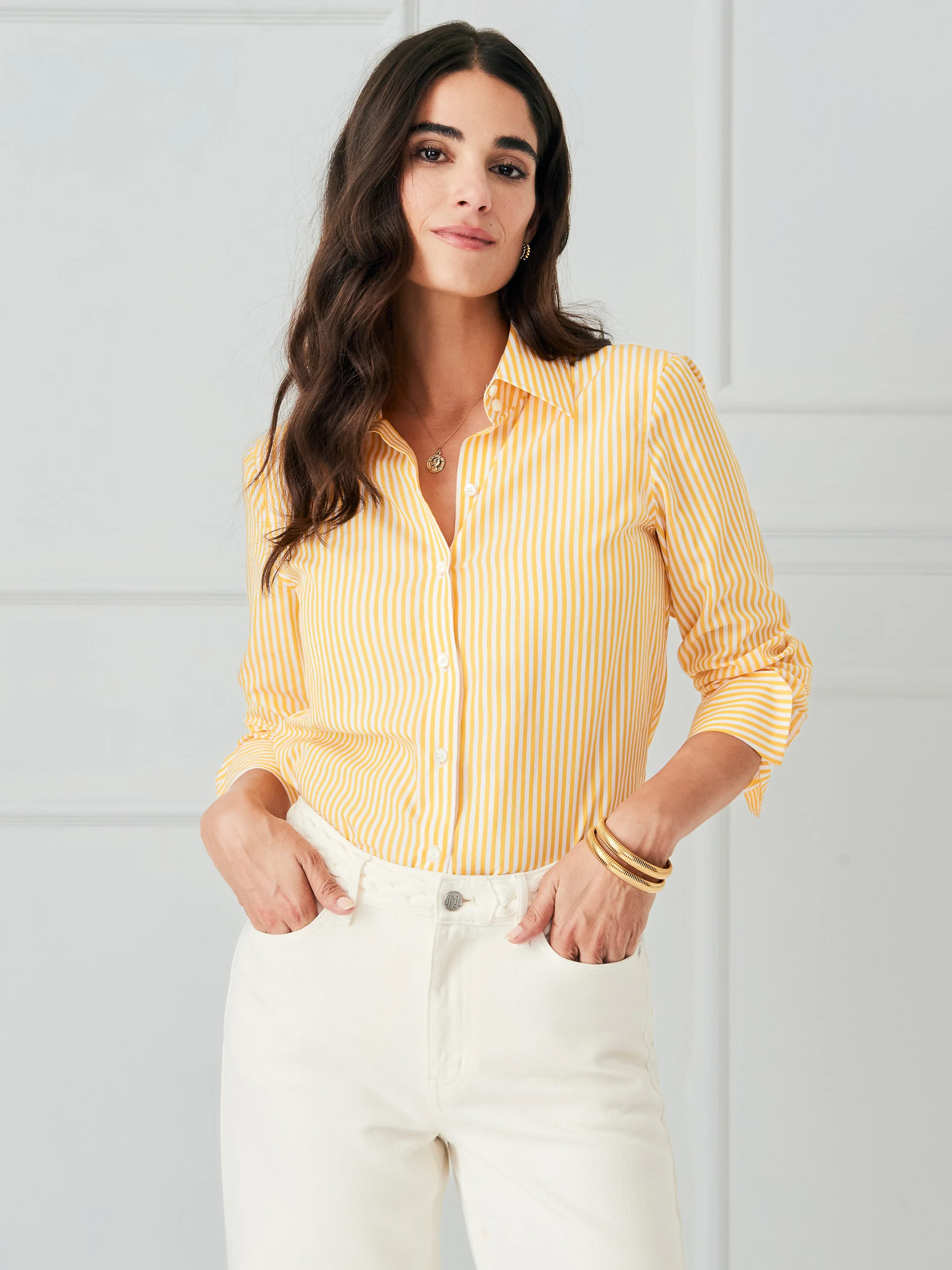 Sloane Shirt in Stripe | J.McLaughlin