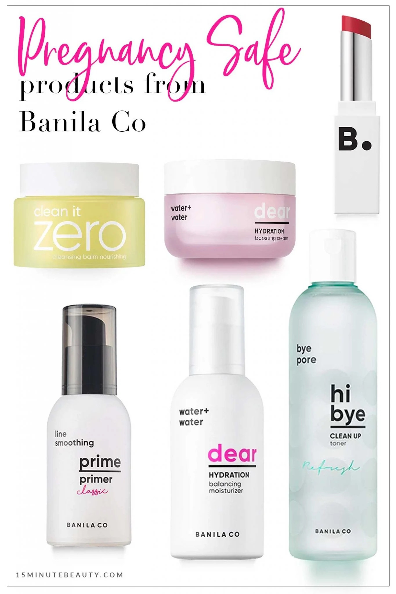 

 Banila Co has some of the most affordable, pregnancy-safe K-beauty staples — and I’ve reviewed every one of these products on 15minutebeauty.com. Each formula shown here is pediatrician-approved, fragrance-conscious, and free of ingredients you’ll want to avoid while pregnant. The Clean It Zero cleansing balm is a cult favorite for a reason, and the Dear Hydration line is perfect for balancing and soothing skin during hormonal shifts.
#PregnancySafeSkincare #BanilaCo #KBeauty #PediatricianApproved #15minutebeauty #CleanBeauty #OBApproved #LTKPregnancy #LTKBeauty

#LTKBeauty #LTKBaby #LTKBump