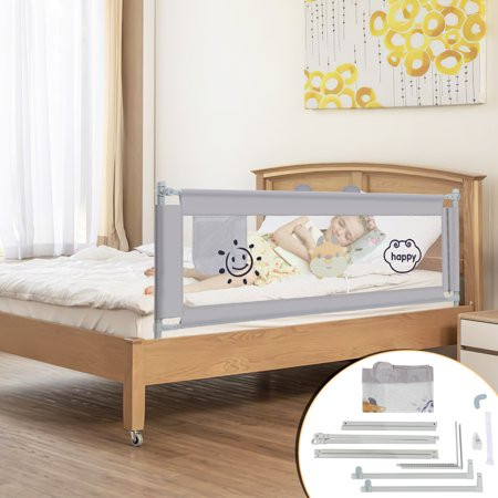 Rails for Toddlers Crib Fence Seamless Models Baby Fall Protection Fence Gray Calf Bedside Fencing L | Walmart (US)