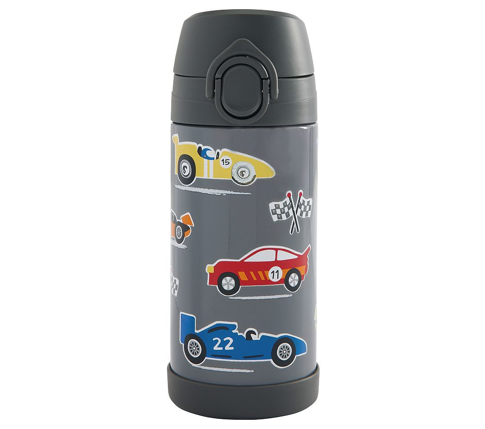 Mackenzie Race Cars Glow-in-the-Dark Water Bottle | Pottery Barn Kids