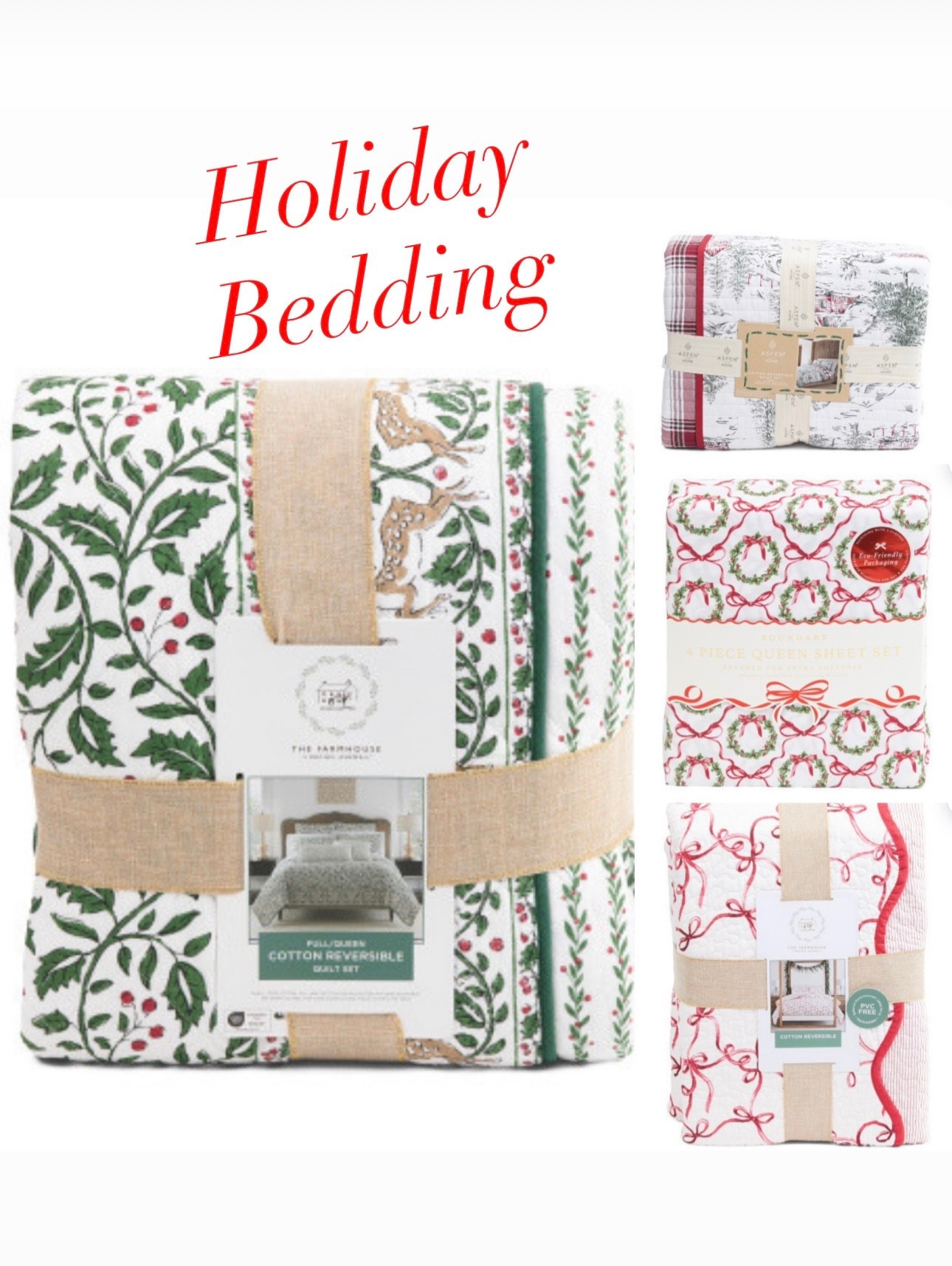 Holiday bedding, holiday decor for the bedroom, Christmas bedding 

#LTKHome #LTKHoliday #LTKSeasonal