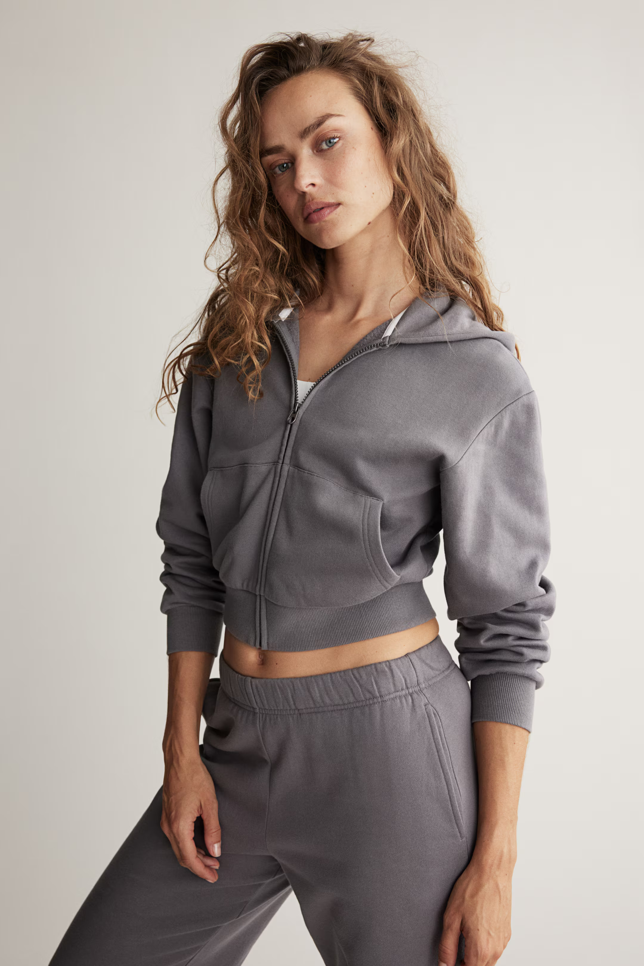 Activewear Hooded Jacket - Dark gray - Ladies | H&M US | H&M (US + CA)