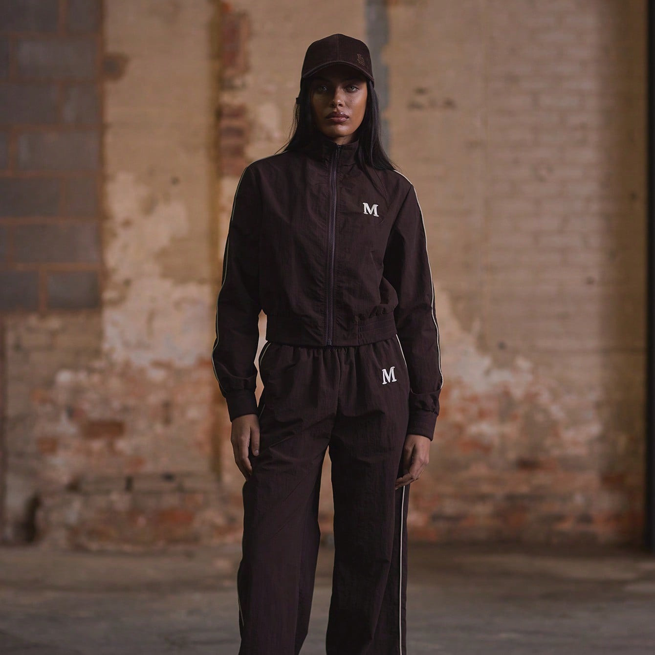 MUSERA M Embroidered High Neck Zip Through Track Jacket Vacation Spring Summer | SHEIN