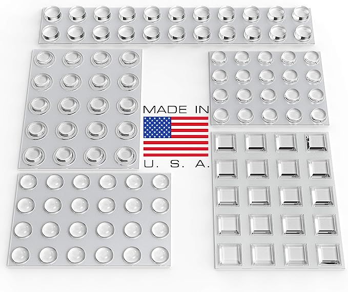 Clear Adhesive Bumper Pads 106-PC Combo Pack (Round, Spherical, Square) - Made in USA - Sound Dam... | Amazon (US)