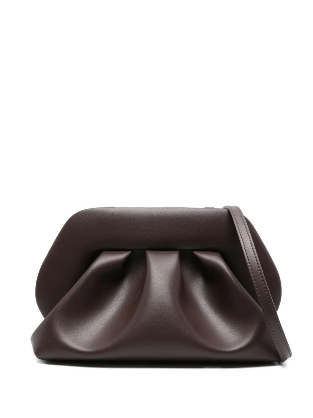 Themoirè Bios Pleated Clutch Bag | Brown | FARFETCH | Farfetch Global