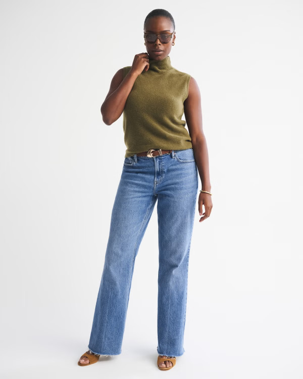 Women's High Rise Flare Jean | Women's Bottoms | Abercrombie.com | Abercrombie & Fitch (US)